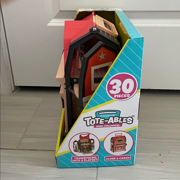 KidKraft Tote-ables'™ Portable Barn Dollhouse - Picture 3 of 15
